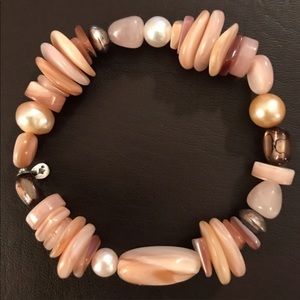 Siplada stretch pink and brown bracel
